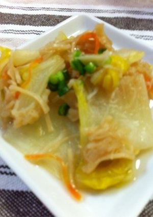 白菜と帆立のオイスター煮込み-レシピのメイン写真