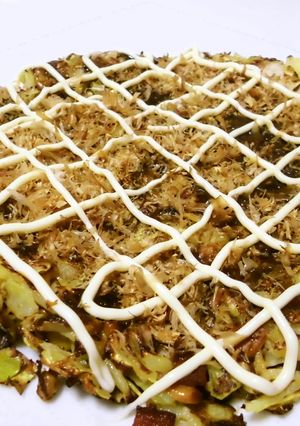 ふわふわ☆納豆キャベツのお好み焼き-レシピのメイン写真