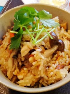 筑前煮リメイク炊き込みご飯-レシピのメイン写真