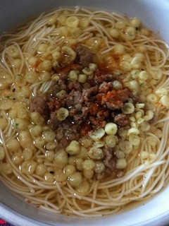 暖か&さっぱり!肉そぼろ湯麺(うーめん)-レシピのメイン写真