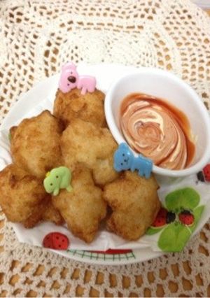 パーティー☆自然薯ハンペン桜エビナゲット-レシピのメイン写真
