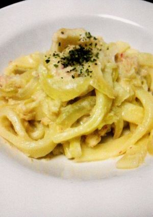 絶品!かにクリームうどん-レシピのメイン写真