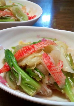 カニカマとキャベツのゆずぽん煮-レシピのメイン写真
