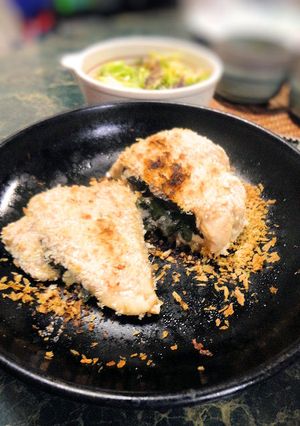 鶏胸肉の大葉・ノリはさみ片面パン粉焼き-レシピのメイン写真