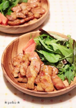 ポークステーキのバター醤油ワサビ風味☆-レシピのメイン写真