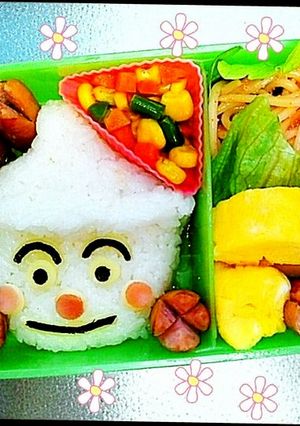 キャラ弁　アンパンマン～てんどんまん-レシピのメイン写真