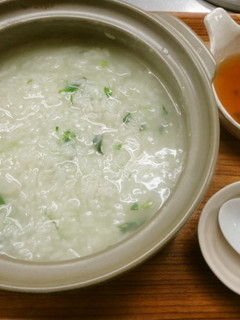 中華餡で食べる七草粥-レシピのメイン写真