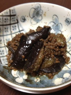 茄子と挽肉の炒め物-レシピのメイン写真