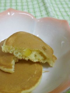 余ったおせちで☆栗きんとんホットケーキ-レシピのメイン写真