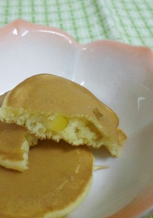 余ったおせちで☆栗きんとんホットケーキ-レシピのメイン写真