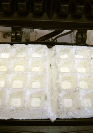 カリふわ♪もっふる＝もち+ワッフル-レシピのメイン写真