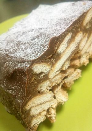 バレンタインに！ビスケットでチョコケーキ-レシピのメイン写真