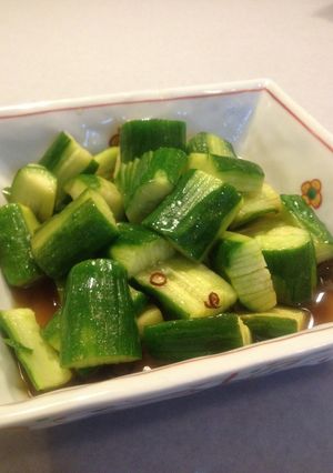 キュウリの中華風胡麻油炒め-レシピのメイン写真