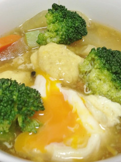 ふわふわ豆腐団子のカレースープ-レシピのメイン写真