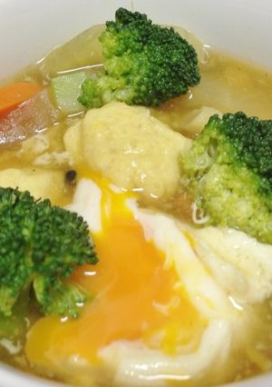 ふわふわ豆腐団子のカレースープ-レシピのメイン写真