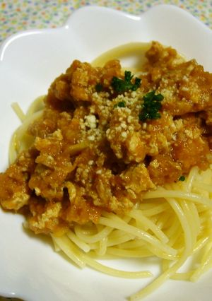凍り豆腐入り☆ヘルシーミートソース☆-レシピのメイン写真