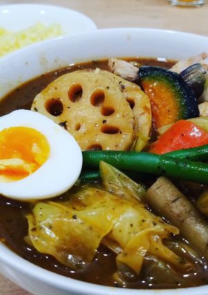 我が家の野菜たっぷりチキンスープカレー♡-レシピのメイン写真