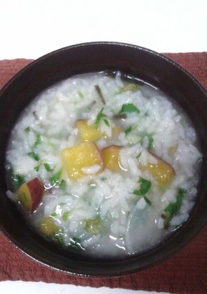 七草粥 お餅とさつまいも入り-レシピのメイン写真