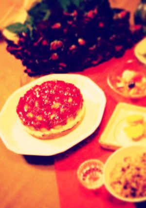 赤いベリーのケーキ（還暦祝いに）-レシピのメイン写真