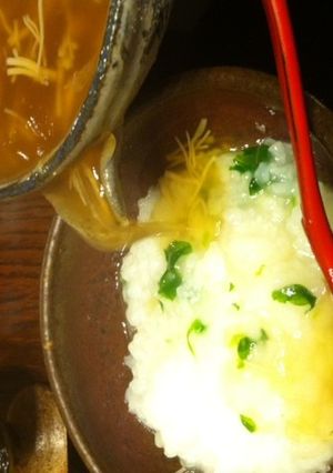 七草がゆ　ほたて餡であつあつほっこり～。-レシピのメイン写真