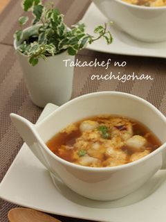 お餅とパルメザン卵のスープ-レシピのメイン写真