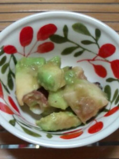 簡単!美味しい♪あぶり蛸アボわさび和え-レシピのメイン写真