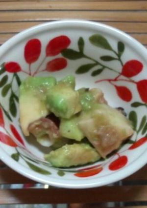簡単！美味しい♪あぶり蛸アボわさび和え-レシピのメイン写真