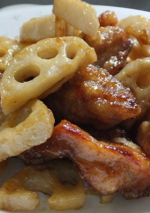 鶏肉とレンコンの唐揚げ＆甘酢和え-レシピのメイン写真