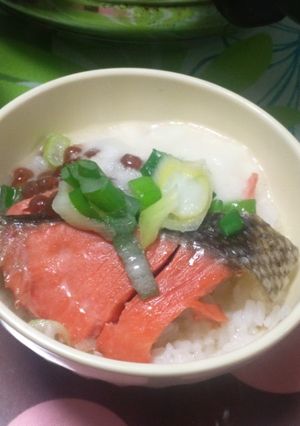 ★熱々・鮭・トロロご飯★-レシピのメイン写真