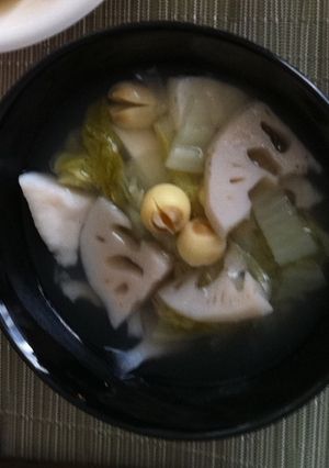 ハスの実のほくほくスープ-レシピのメイン写真