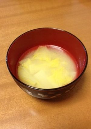 絶品!ごま油で白菜の味噌汁!!-レシピのメイン写真