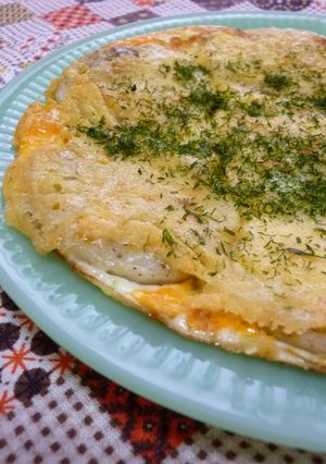✤✤れんこんの卵チーズ焼き✤✤-レシピのメイン写真