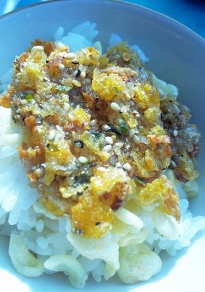 ネギ塩だれと天かすのさくさくご飯。-レシピのメイン写真