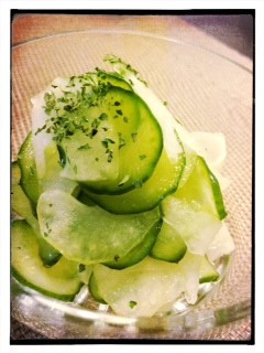 ハーブの様に爽やか セロリと胡瓜の酢の物-レシピのメイン写真
