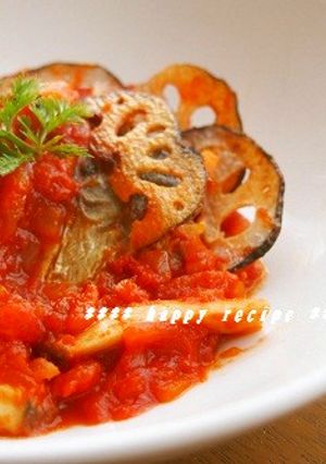 塩サバとエリンギのトマト煮★ちょっと和風-レシピのメイン写真