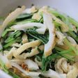 ☆水菜とちくわと油揚げのおひたし☆
