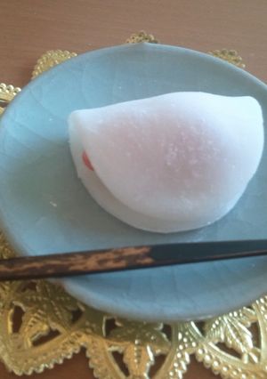 花びら餅風　いちご大福-レシピのメイン写真