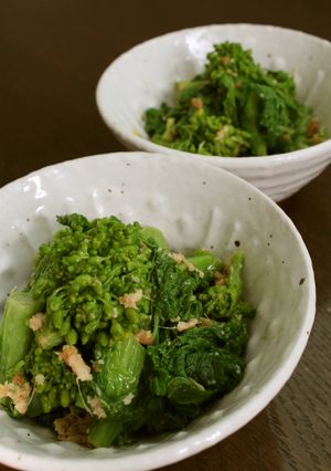 生姜がナイス菜の花の醤油麹マヨネーズ和え-レシピのメイン写真