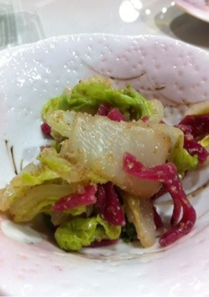 白菜と漬物の胡麻和え-レシピのメイン写真