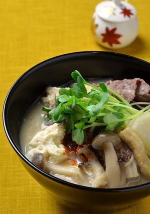 糖質オフ野菜ほうりこめ汁on the豆腐-レシピのメイン写真