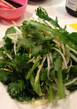 春菊と白菜の旬サラダ-レシピのメイン写真