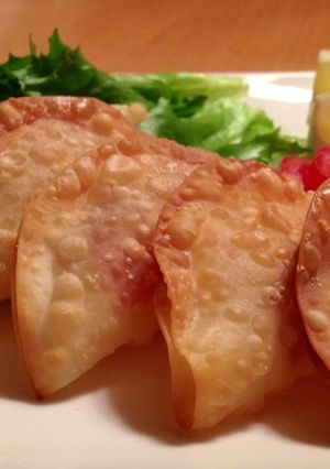 餃子の皮でお餅＆チーズ包み♪-レシピのメイン写真