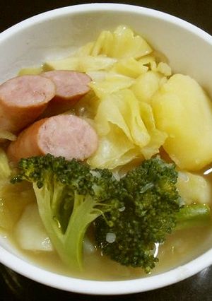 温野菜にザワークラウトを入れてみょう-レシピのメイン写真