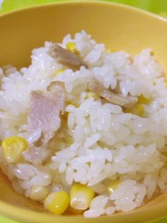 簡単☆ベーコンとコーンの炊き込みごはん☆-レシピのメイン写真
