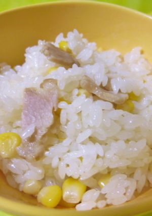 簡単☆ベーコンとコーンの炊き込みごはん☆-レシピのメイン写真