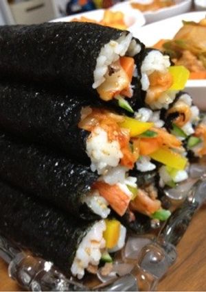 韓国海苔巻き キンパ♡細巻き-レシピのメイン写真