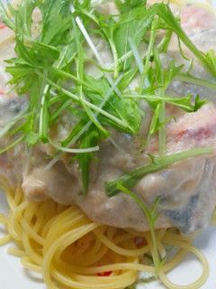 和風☆酒粕クリームパスタ-レシピのメイン写真