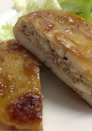 豆腐入り☆れんこん挽肉はさみ-レシピのメイン写真