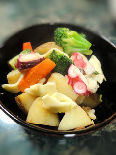 タコとじゃが芋と冷凍野菜のチーズソテー-レシピのメイン写真