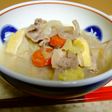 冷蔵庫の野菜と菊芋入り具沢山粕汁!